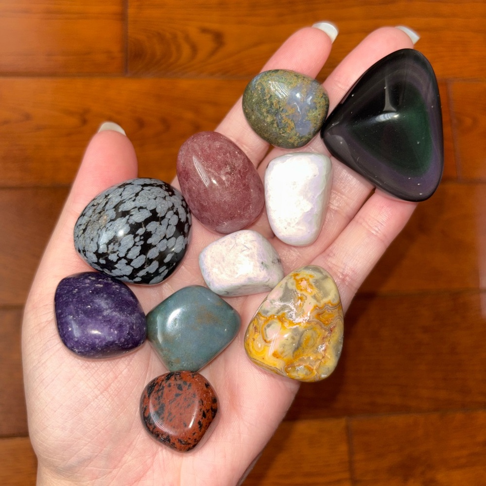 Crystal Tumble Bundle + Rainbow Obsidian Freeform (💸 Bundle Crystals to Save!)